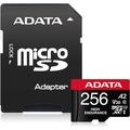 Tarjeta de memoria Adata High Endurance microSDXC con adaptador AUSDX256GUI3V30SHA2-RA1 - 256 GB