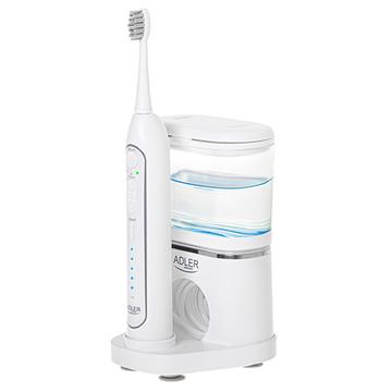 Adler AD 2180w Cepillo de dientes sónico 2 en 1 con hilo dental de agua - Blanco