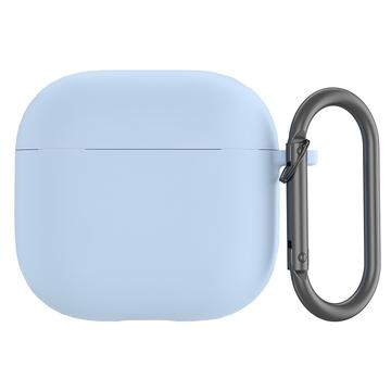 Carcasa de Silicona con Mosquetón para AirPods 4 - Azul