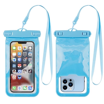 Funda de TPU impermeable IPX8 con protección Airbag - 7.2" - Azul