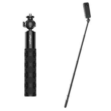 Amagisn Sports Camera Selfie Stick con cabeza esférica y tornillo de 1/4" para DJI, GoPro, Insta360