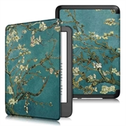 Funda Folio Inteligente para Amazon Kindle 11th Gen (2022) - Flores Blancos