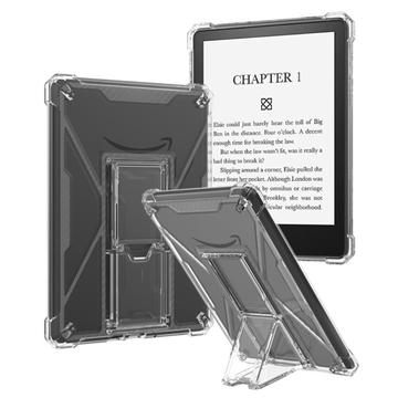 Funda de TPU a prueba de golpes con soporte para Amazon Kindle Paperwhite 5 (2021) - Transparente