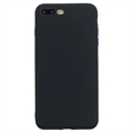 Carcasa de TPU Anti-Huellas Dactilares Mate para iPhone 7 Plus/8 Plus - Negro