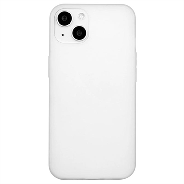 Carcasa de TPU Anti-Huellas Dactilares Mate para iPhone 15 - Blanco