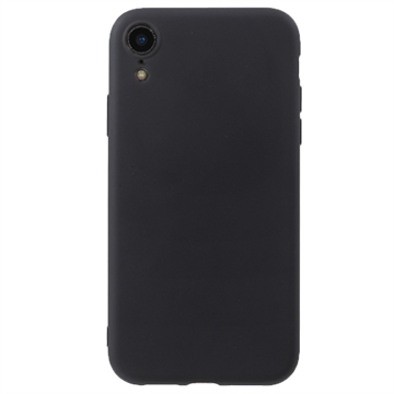 Carcasa de TPU Anti-Huellas Dactilares Mate para iPhone XR - Negro