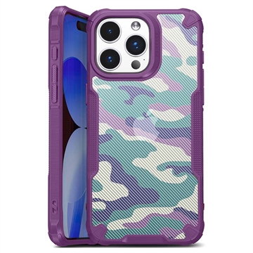 Carcasa Híbrida Anti-Choque para iPhone 15 Pro - Camuflaje Militar