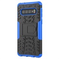 Carcasa Antideslizante Híbrida para Samsung Galaxy S10+ - Azul / Negro