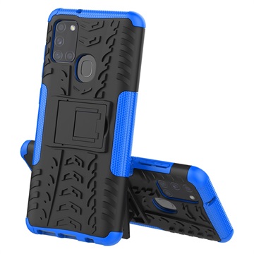 Carcasa Antideslizante Híbrida para Samsung Galaxy A40 - Azul / Negro