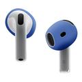 Funda de silicona antideslizante para AirPods 4 - Azul