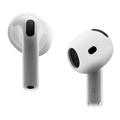 Funda de silicona antideslizante para AirPods 4 - Blanco