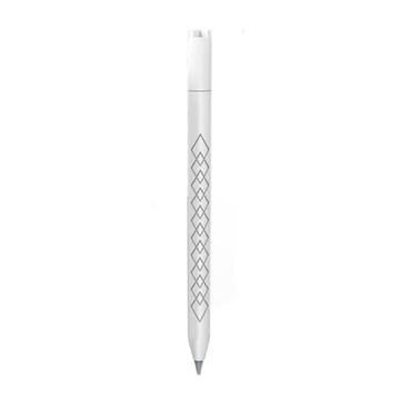 Funda de silicona con textura de diamante para Apple Pencil (USB-C) - Blanco