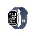 Apple Watch 10 GPS MWWA3QN/A - Aluminio, correa deportiva vaquera, S/M, 42mm