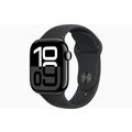 Apple Watch 10 GPS MWWE3QN/A - Aluminio, correa deportiva negra, S/M, 42mm - Negro azabache