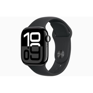 Apple Watch 10 GPS MWWE3QN/A - Aluminio, correa deportiva negra, S/M, 42mm - Negro azabache