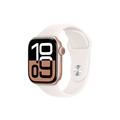 Apple Watch 10 GPS MWWH3QN/A - Aluminio, Correa deportiva Light Blush, S/M, 42mm