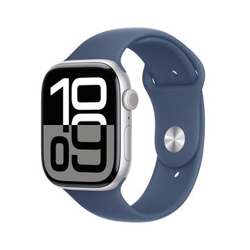 Apple Watch 10 GPS MWWL3QN/A - Aluminio, correa deportiva vaquera, S/M, 46mm