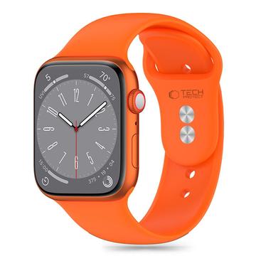 Correa de silicona Tech-Protect para Apple Watch Series 10/9/8/7/6/SE - 40mm/41mm/42mm - Naranja brillante