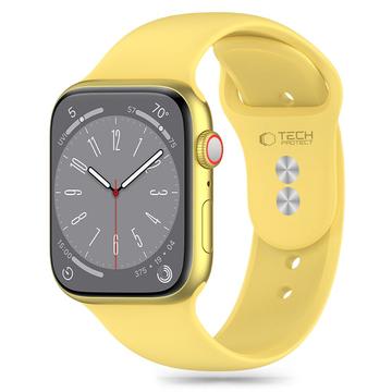 Correa de silicona Tech-Protect para Apple Watch Series 10/9/8/7/6/SE - 40mm/41mm/42mm - Amarillo canario