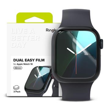 Protector de Pantalla Apple Watch Series 10 Ringke Dual Easy Film - 42mm - 3 Pcs.