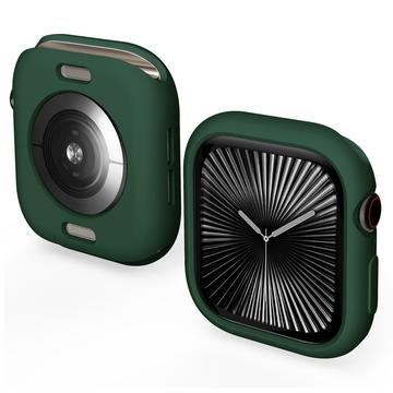 Funda de silicona para Apple Watch Series 10 - 46mm - Verde negruzco