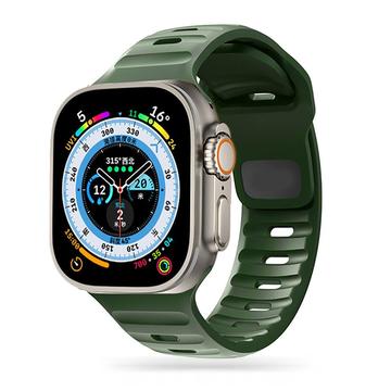 Correa de silicona Tech-Protect IconBand Line para Apple Watch Series Ultra 2/Ultra/10/9/8/SE (2022)/7/SE/6/5/4/3/2/1 - 49mm/46mm/45mm/44mm/42mm - Verde militar