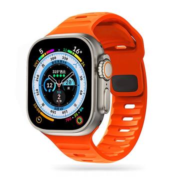 Correa de silicona Tech-Protect IconBand Line para Apple Watch Series Ultra 2/Ultra/10/9/8/SE (2022)/7/SE/6/5/4/3/2/1 - 49mm/46mm/45mm/44mm/42mm - Naranja