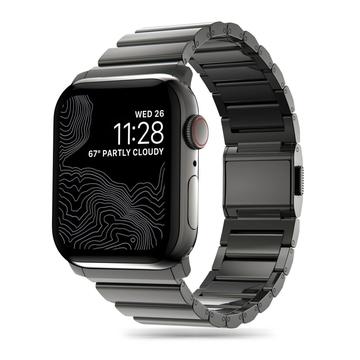 Correa de acero inoxidable Tech-Protect SteelBand para Apple Watch Series Ultra 2/Ultra/10/9/8/SE (2022)/7/SE/6/5/4/3/2/1 - 49mm/46mm/45mm/44mm/42mm - Negro