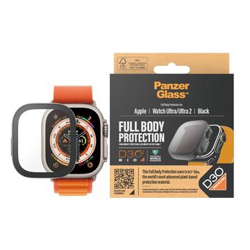 Apple Watch Ultra/Ultra 2 Protección completa PanzerGlass con D3O - 49mm - Negro