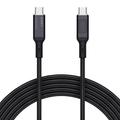 Aukey CB-MCC101 Cable USB-C con pantalla LCD - 100W, 1m - Negro