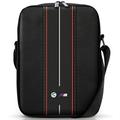 BMW M Collection Bolsa Crossbody de Nylon para Tablet - 10" - Raya roja / negra