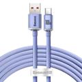 Baseus Crystal Shine Cable USB-A / USB-C - 1.2m, 100W - Morado