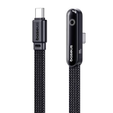 Baseus MVP 3 Cable de carga rápida USB-C de 100W con puerto doblado - 2m - Negro