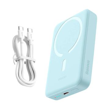 Baseus Magnetic Mini Wireless Power Bank 10000mAh - USB-C 30W, compatible con MagSafe - Azul