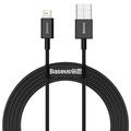 Cable Lightning Baseus Superior Series - 2m - Negro