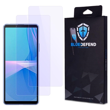 Protector de Pantalla de Cristal Templado BlueDefend Anti-Blue Light para Sony Xperia 10 III - 2 Pcs.