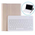 Funda Folio con Teclado Bluetooth para Huawei MediaPad M5 10 - Dorado