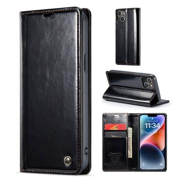 Funda Caseme Serie 003 para iPhone 14 - Estilo Cartera - Negro