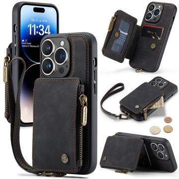 Funda Híbrida Caseme C20 Bolsillo con Cremallera para iPhone 14 Pro