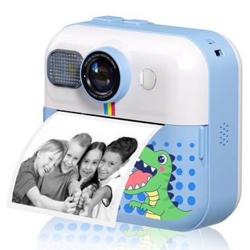 CP02 Cámara Digital HD para Niños con Impresora Térmica y Tarjeta TF 32G - Azul