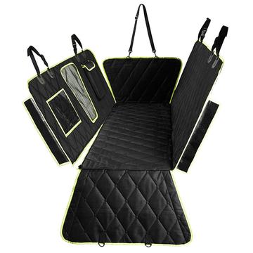 CZD-U-06 Funda impermeable para asiento de coche con bolsillo - Negro / Verde