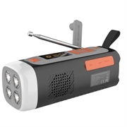 Radio Solar de Manivela para Camping / Altavoz Bluetooth LR-7A - 4500mAh, AM/FM/SW