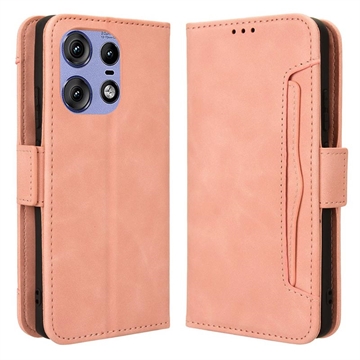 Funda Estilo Cartera Cardholder Serie para Motorola Edge 50 Pro - Rosa