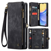 Funda tipo billetera multifuncional 2 en 1 Caseme 008 para Samsung Galaxy A16 5G - Negro