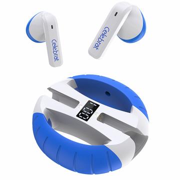 Celebrat W48 Pinza de mano TWS Auriculares - Blanco / Azul