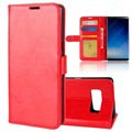 Funda Clásica para Samsung Galaxy Note8 - Estilo Cartera - Rojo