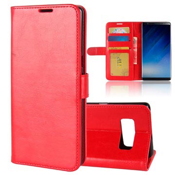 Funda Clásica para Samsung Galaxy Note8 - Estilo Cartera - Rojo