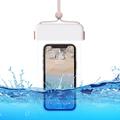 Funda impermeable TPU transparente universal IPX8 con función táctil - 7" - Blanco