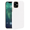 Funda de Plástico Revestido para iPhone 11 - Cocodrilo - Blanco