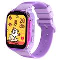 Reloj inteligente para niños DH20 4G con cámara y videollamada - Idiomas danés, noruego, sueco y finlandés - Morado